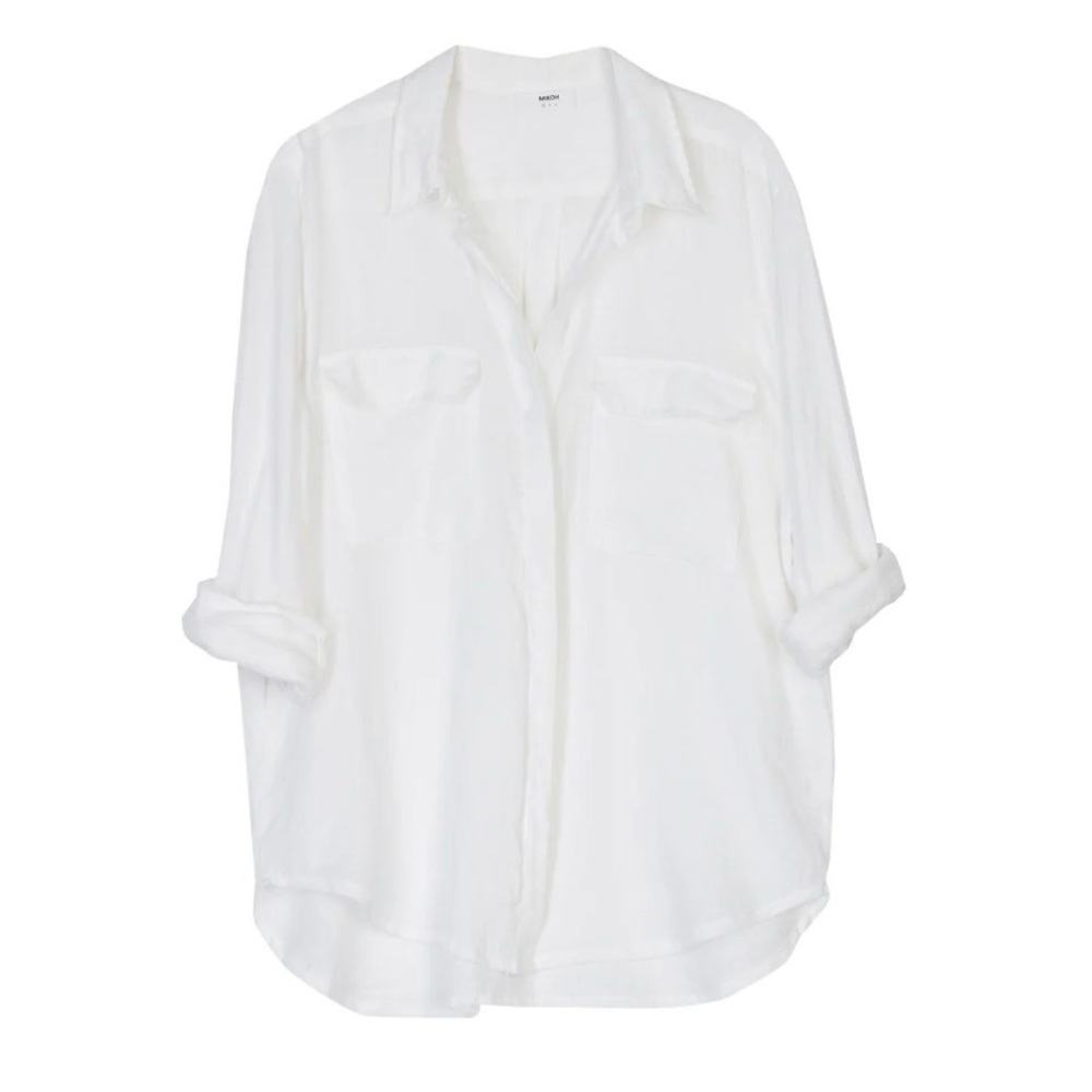 Mikoh Mentawai Linen Shirt - Size 3 - NWT - White